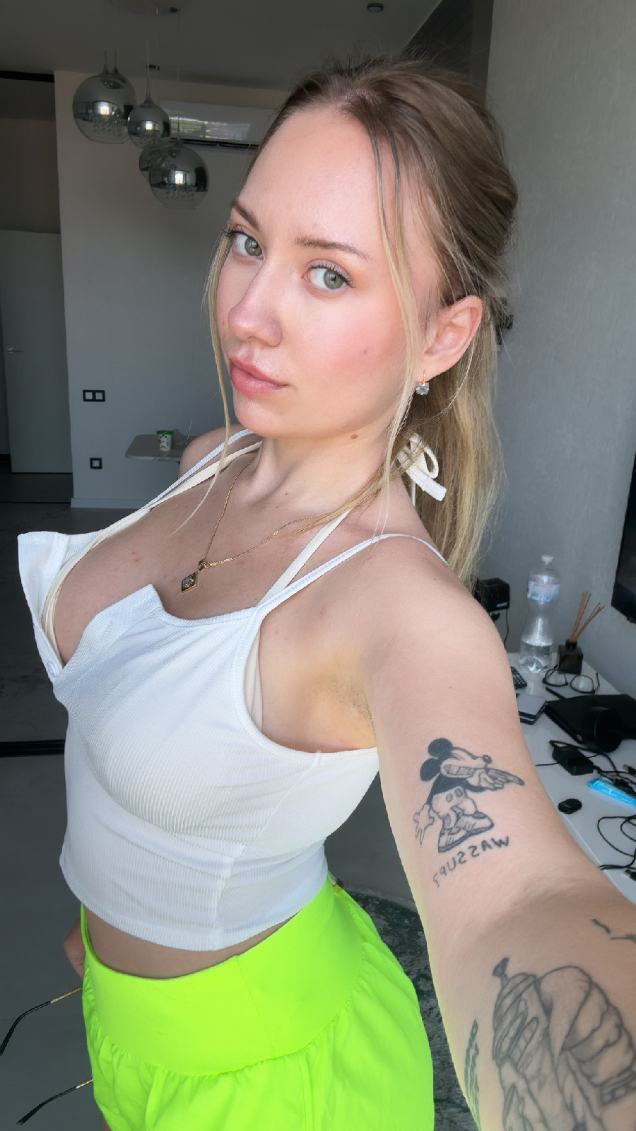 KateV in her underwear in Lugansk